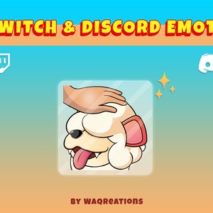 Growlithe Head Pat Emote für Twitch und Discord