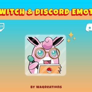 Wigglytuff Notes Emote for Twitch and Discord