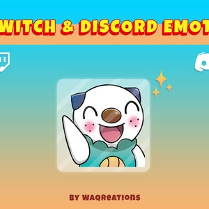 Oshawott Wave Emote for Twitch and Discord
