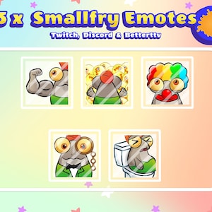 5 Smallfry Emotes Bundle for Twitch and Discord