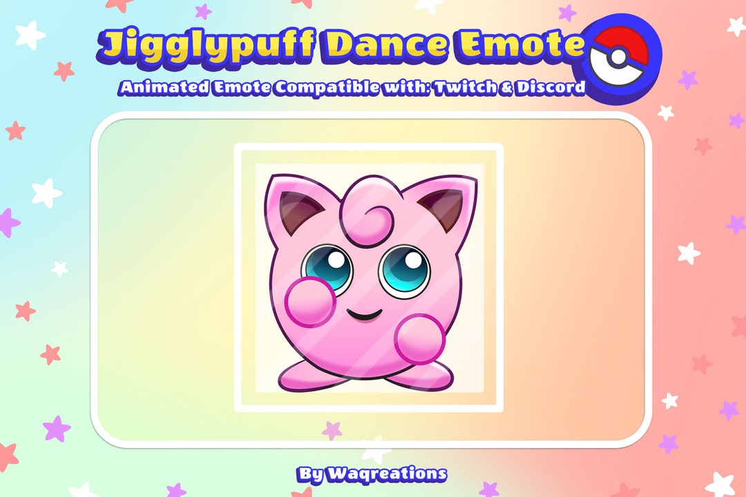 Jigglypuff Dance Animated Emote for Twitch and Discord Etsy