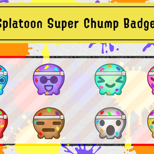 Insignes Splatoon Super Chump pour Twitch