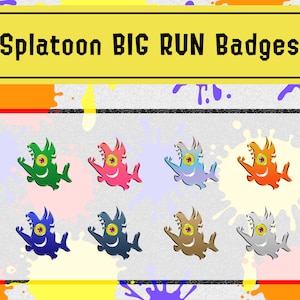 Splatoon Big Run Badges for Twitch