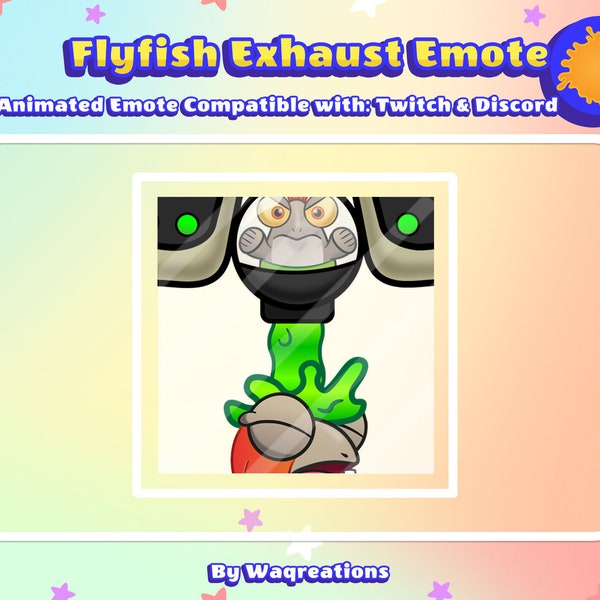 Flyfish Exhaust Smallfry Animated Emote for Twitch and Discord