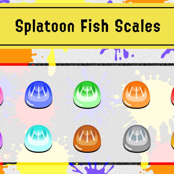 Splatoon Fish Scale Badges for Twitch