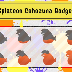Splatoon Cohozuna Badges for Twitch