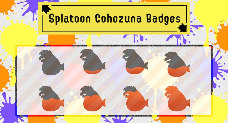 Splatoon Inflated Splatoon Cohozuna Badges for Twitch - Etsy