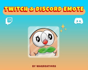 Rowlet Sad Emote for Twitch and Discord