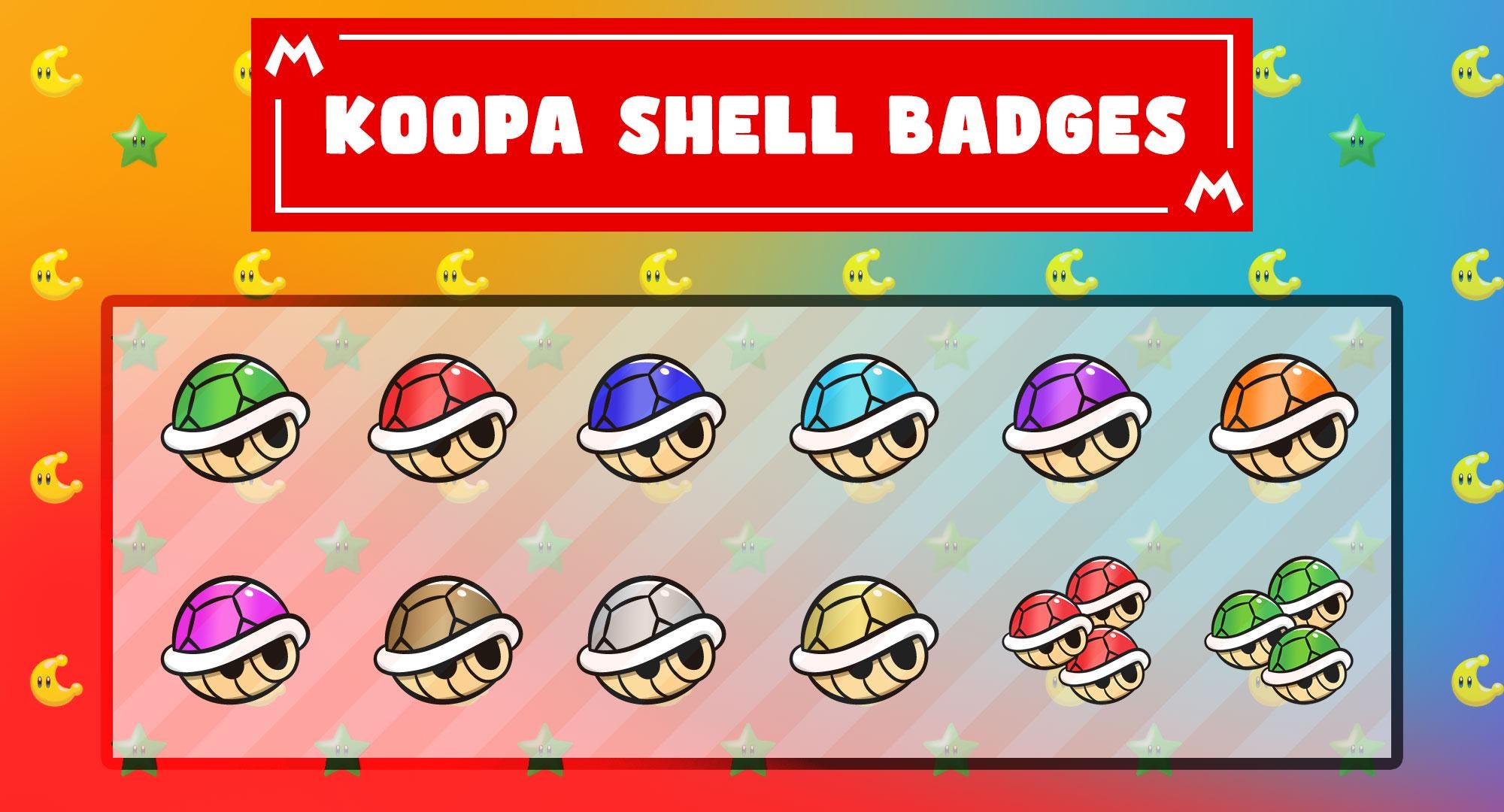 Koopa Shell Badges for Twitch
