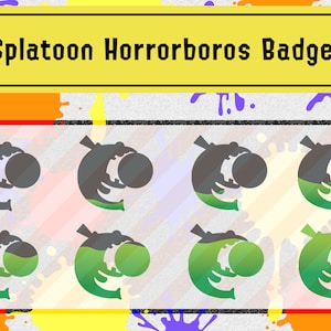 Splatoon Horrorboros Badges for Twitch