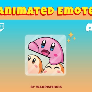 Animated Kirby Bongo Emote for Twitch and Discord