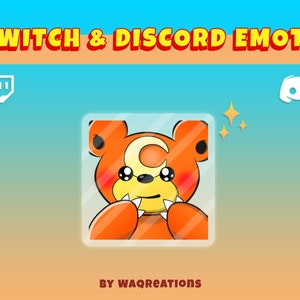 Teddiursa Aww Emote for Twitch and Discord
