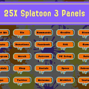 Splatoon Neon Panels for Twitch - Etsy