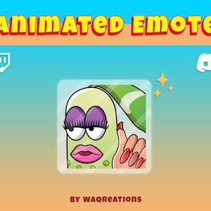 Animated Chikorita Periodt Emote for Twitch and Discord