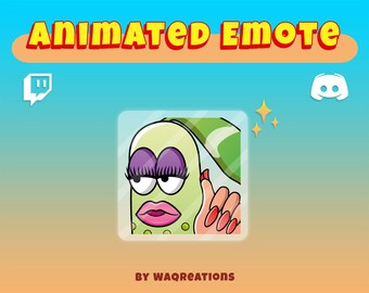 Animated Chikorita Periodt Emote for Twitch and Discord