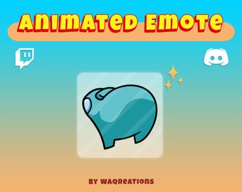 Among Us Twerk Butt Wiggle Emote | Cyan