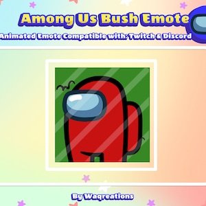 Among Us Bush Animated Emote For Twitch & Discord