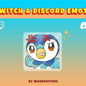 Piplup Rage Emote for Twitch and Discord