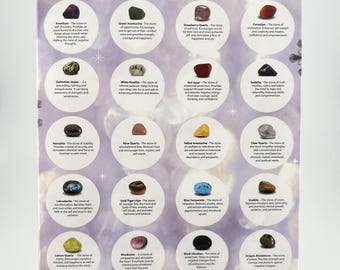 Crystal Advent Calendar- perfect gift, Christmas, crystal healing