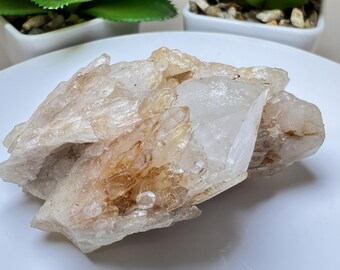 Clear Quartz Cluster From Madagascar- Crystal Healing, Home Decor, Statement Piece, Gift