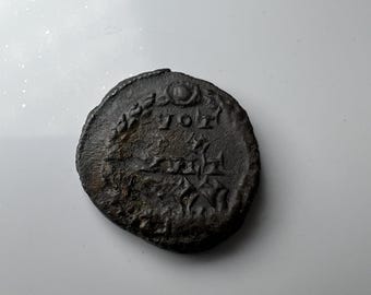 Constantius II Roman coin with votive wreath reverse from 337-361AD