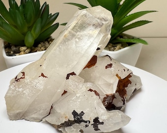 Clear Quartz Cluster From Madagascar- Crystal Healing, Home Decor, Statement Piece, Gift