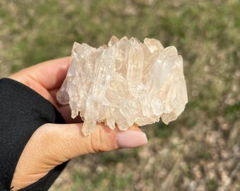 Clear Quartz Cluster From Madagascar- Crystal Healing, Home Decor, Statement Piece, Gift