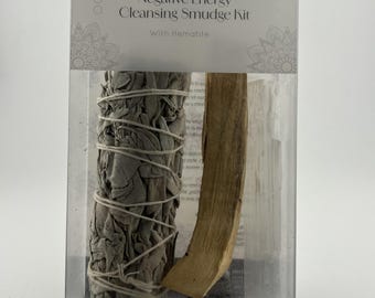 Negative Energy Smudge Kit with Hematite- Gift