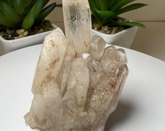 Clear Quartz Cluster From Madagascar- Crystal Healing, Home Decor, Statement Piece, Gift