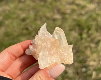 Clear Quartz Cluster From Madagascar- Crystal Healing, Home Decor, Statement Piece, Gift