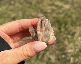 Clear Quartz Cluster With Inclusions From Madagascar- Crystal Healing, Home Decor, Statement Piece, Gift