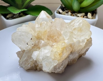 Clear Quartz Cluster From Madagascar- Crystal Healing, Home Decor, Statement Piece, Gift