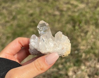 Clear Quartz Cluster From Madagascar- Crystal Healing, Home Decor, Statement Piece, Gift