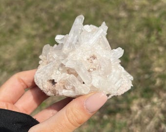 Clear Quartz Cluster From Madagascar- Crystal Healing, Home Decor, Statement Piece, Gift