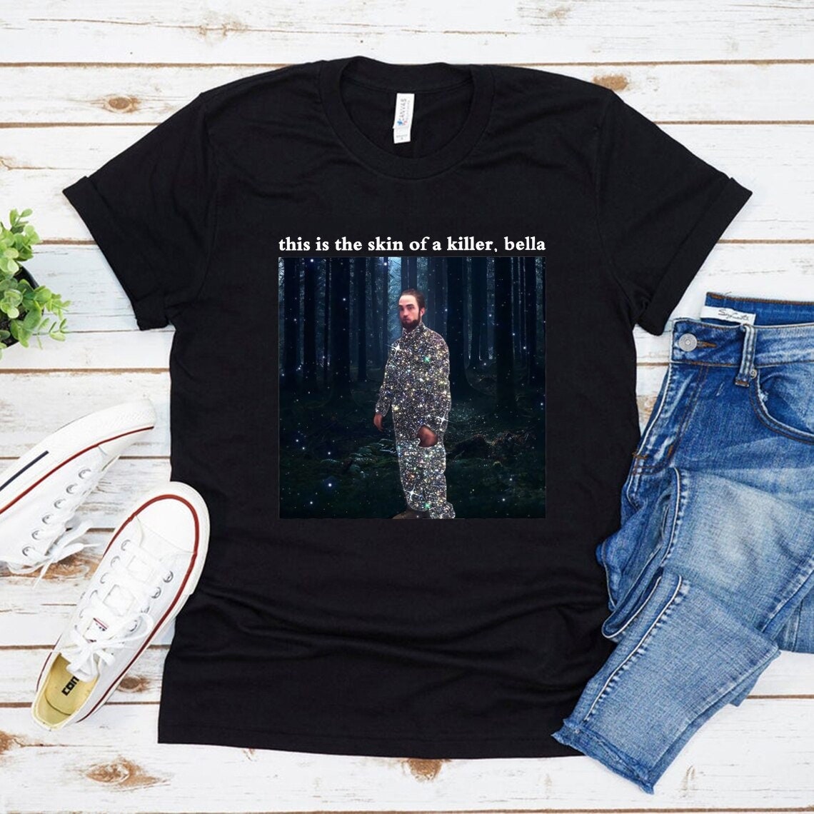 Funny Robert Pattinson Shirt, Twilight Shirt, This Is The Skin Of A Killer Bella Shirt