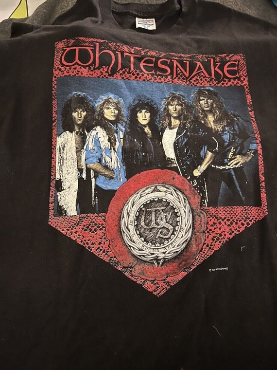 Rare Vintage Whitesnake Concert T North American T