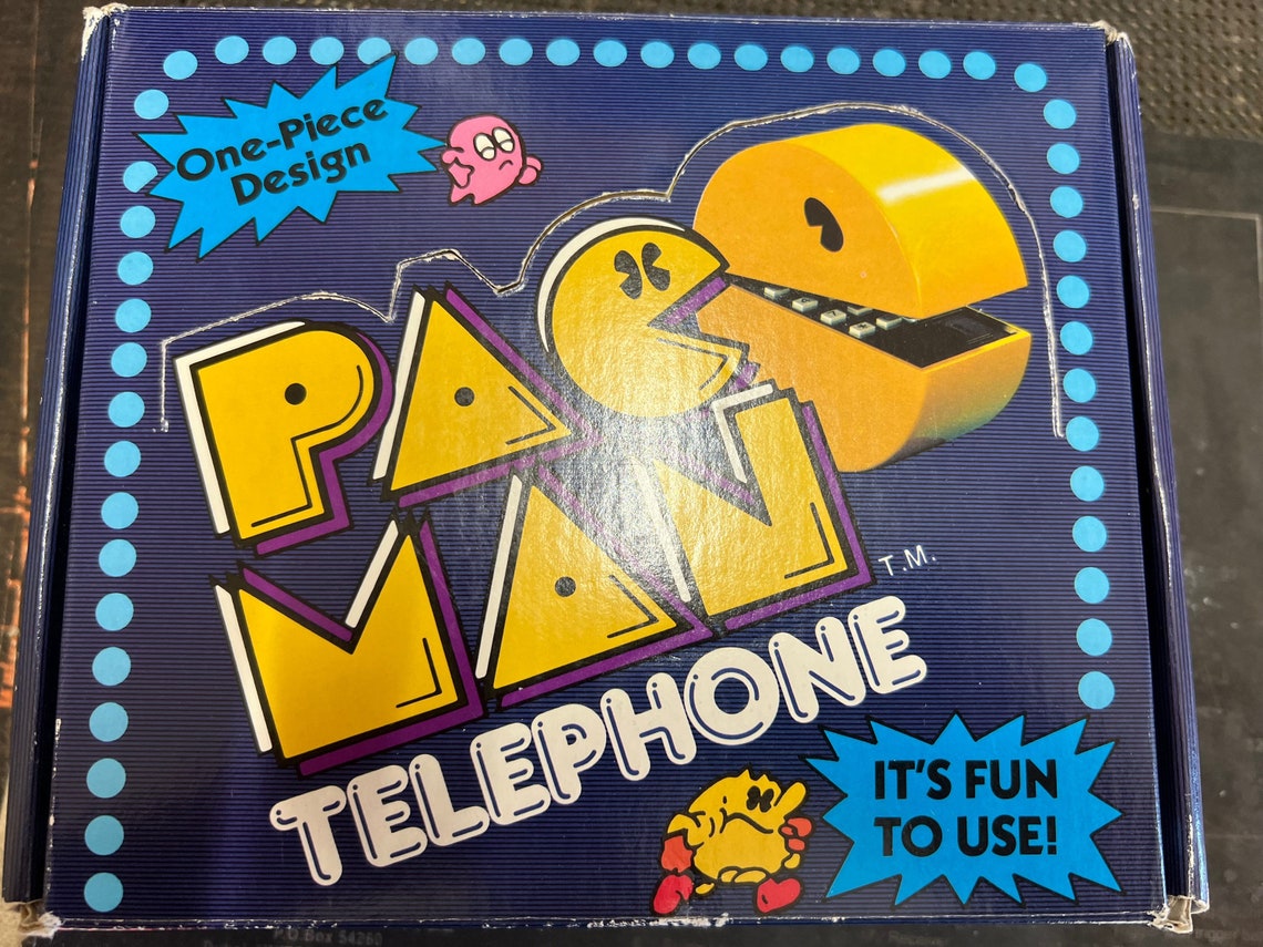 Rare Vintage Pacman Phone With Cord. 1980 Bally Midwayat&t Etsy
