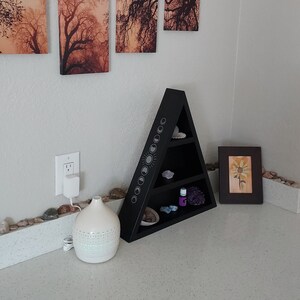 Phases of the Moon Crystal/Essential Oil Shelf