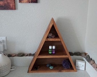 Triangle Essential Oil/Crystal Shelf