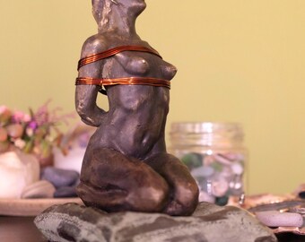 Bronze Shibari Sculpture | Erotic Bondage Art Figurine