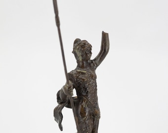Athena Greek goddess bronze sculpture | Athena Goddess of wisdom bronze statue | Minerva Roman Goddess |  Cast bronze mythology god figurine