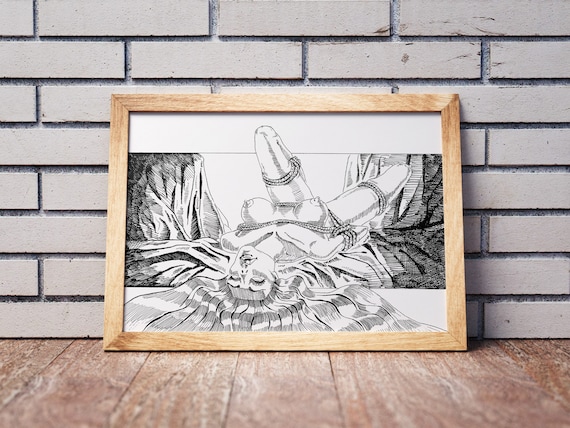 Shibari Bondage Print Rope Bunny Poster Bondage Fetish Art - Etsy