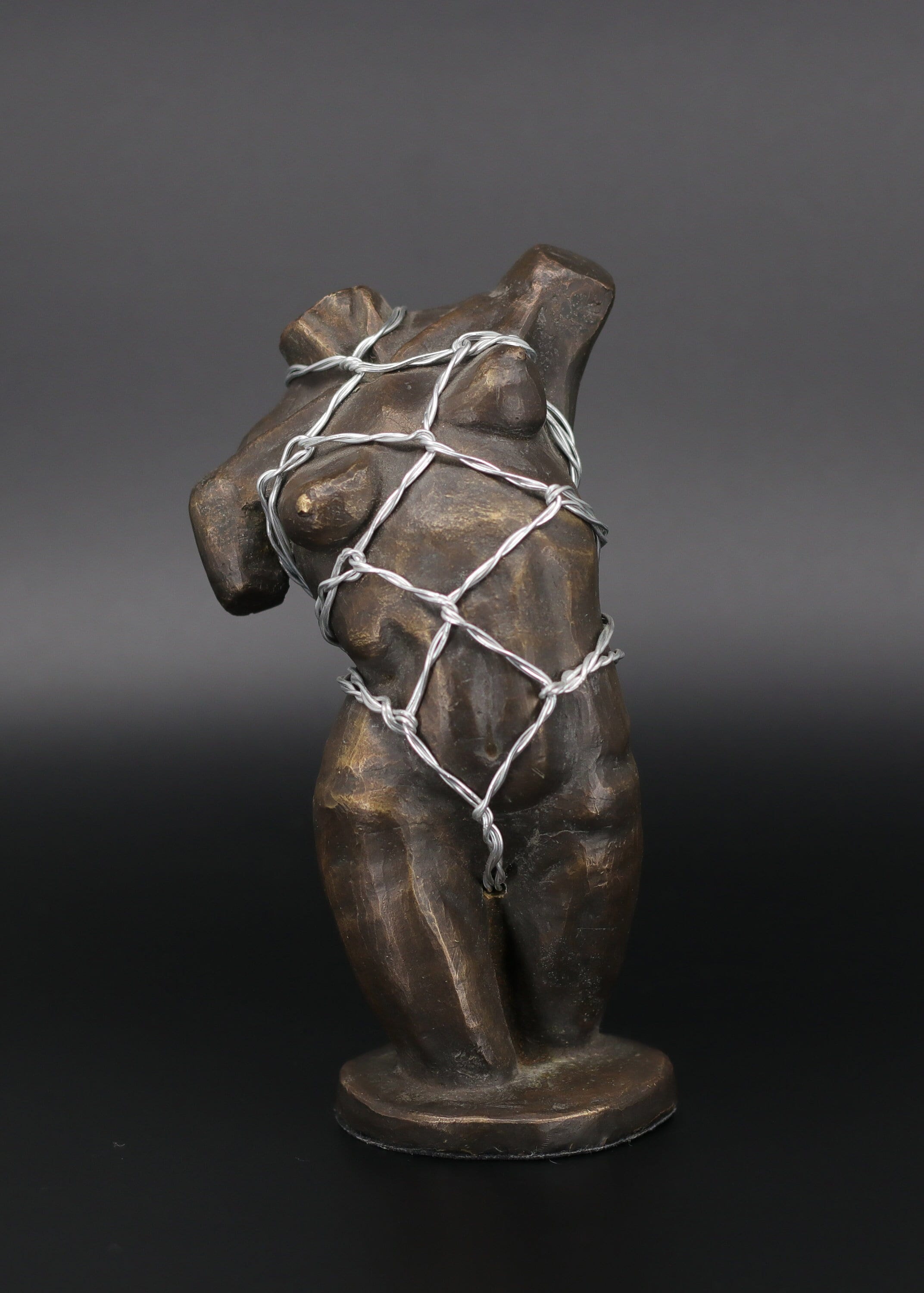 Sculpture Bronze érotique - Femme Dévote Bondage - FINE ARTS Wohnkultur F6657