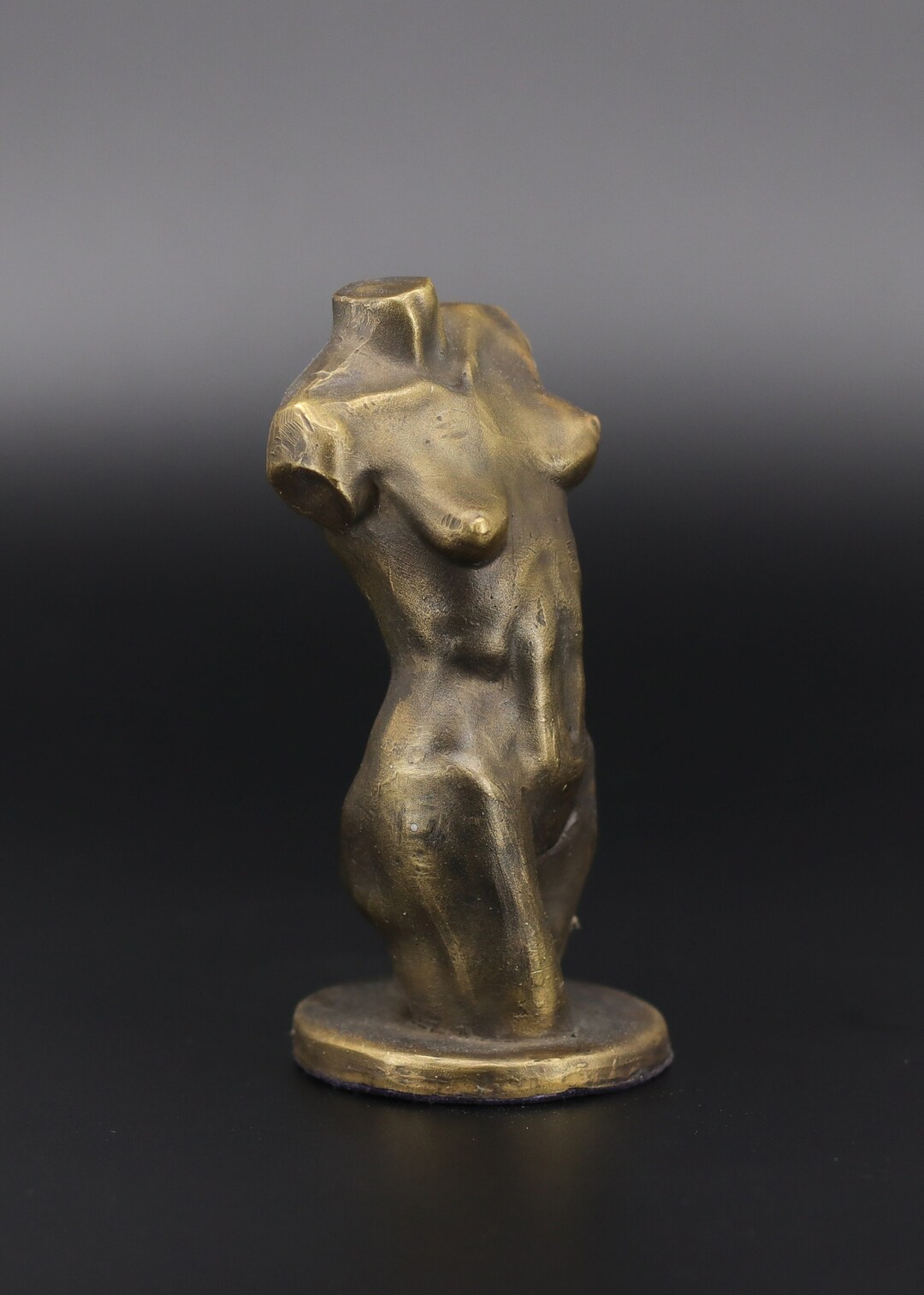 Goddes Nude Statuette Nude Female Statuette Naked Woman Torso Bronze