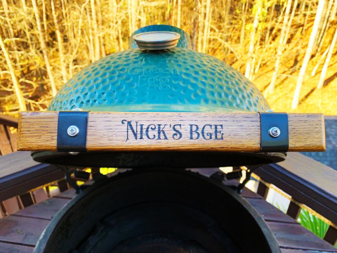 Big Green Egg Handles Custom Bourbon Barrel Stave Personalized Grill