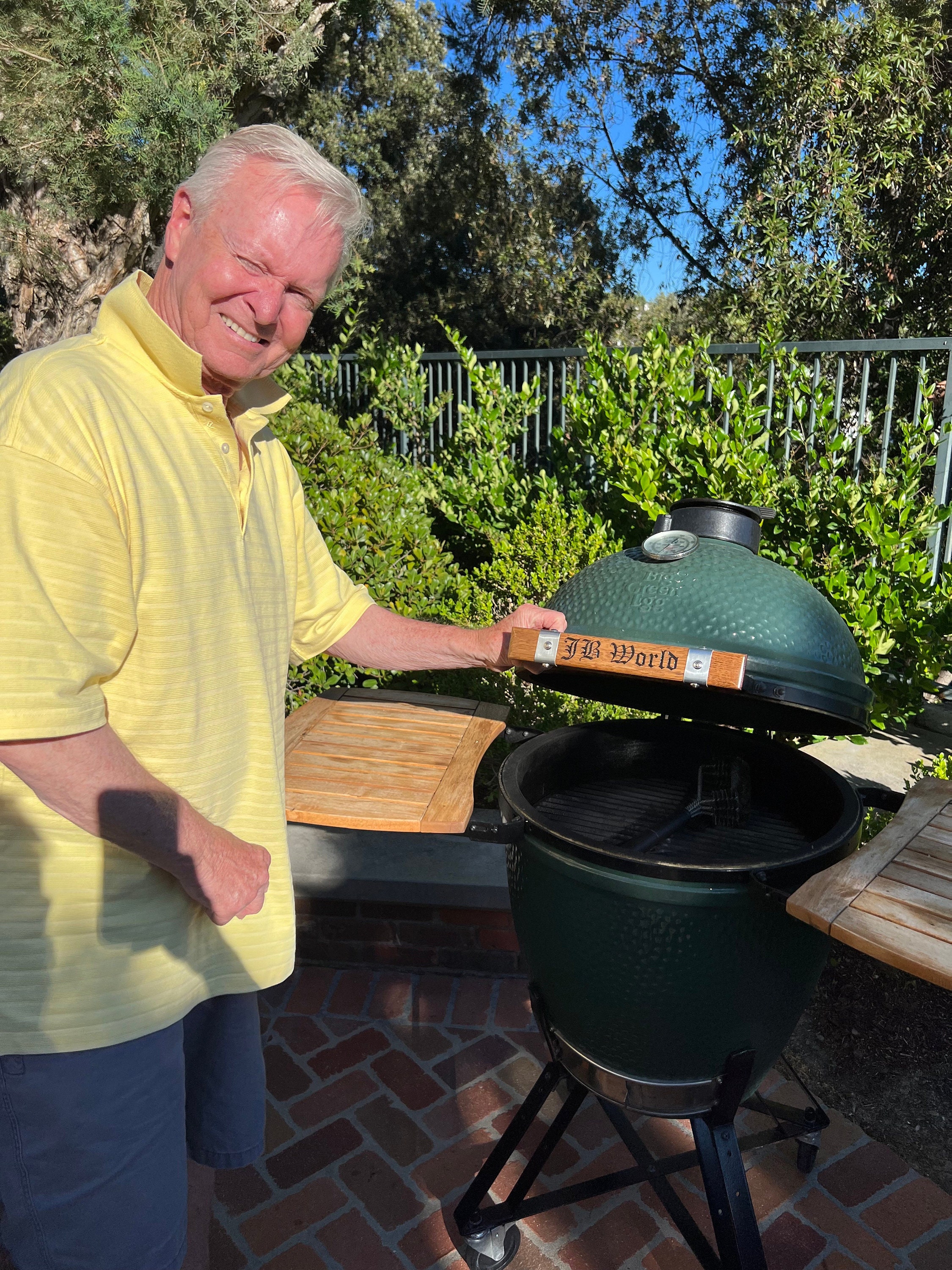 Big Green Egg Handles Custom Bourbon Barrel Stave Etsy
