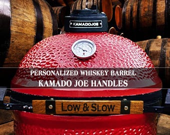 Personalized Bourbon Barrel Stave Grill Handle: Kamado Joe & Big Green Egg