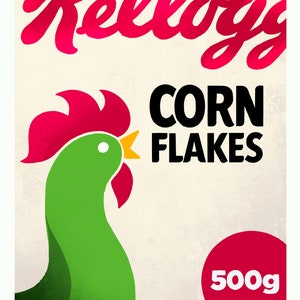 A4 poster - VINTAGE CORNFLAKES - Kellogg&#39;s