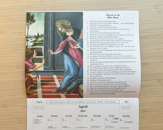 2024 Roman Catholic Calendar Etsy