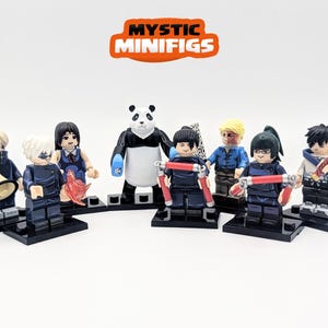 Set of 8 Jujutsu Kaisen Figures | Maki Zenin | Inumaki Toga | Gojo Satoru | Maki Zenin | Panda